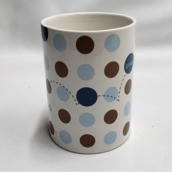 Vintage Starbucks Daddy O Gone Fishing Mug Polka Dots 16 Ounce 2004 - Picture 4 of 11